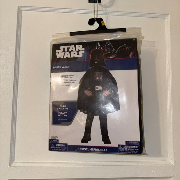 Darth Vader Star Wars Boy Costume Small - Picture 6 of 8